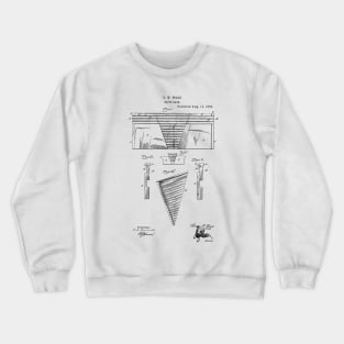 Stove Back Vintage Patent Hand Drawing Crewneck Sweatshirt